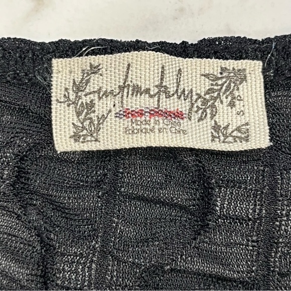 Intimately Free People Black Short Sleeve Bodysuit SP - Picture 7 of 11